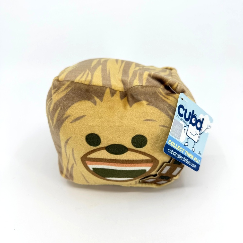 STAR WARS Chewbacca  4" Cubd Collectibles Soft Plush Stuffed Cube Toy NWT Chewy
